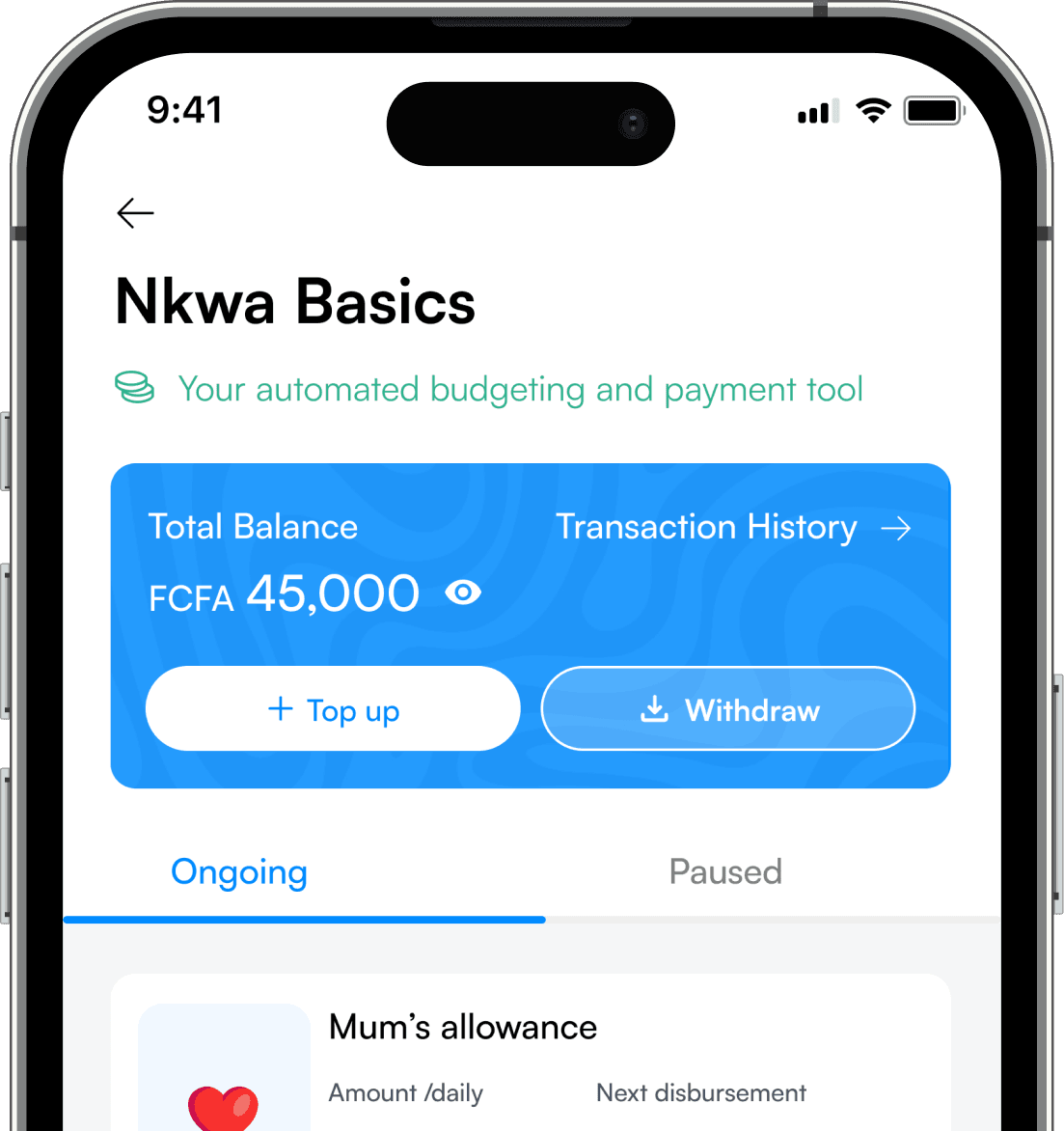 Screenshots of the Nkwa feature, showing details.