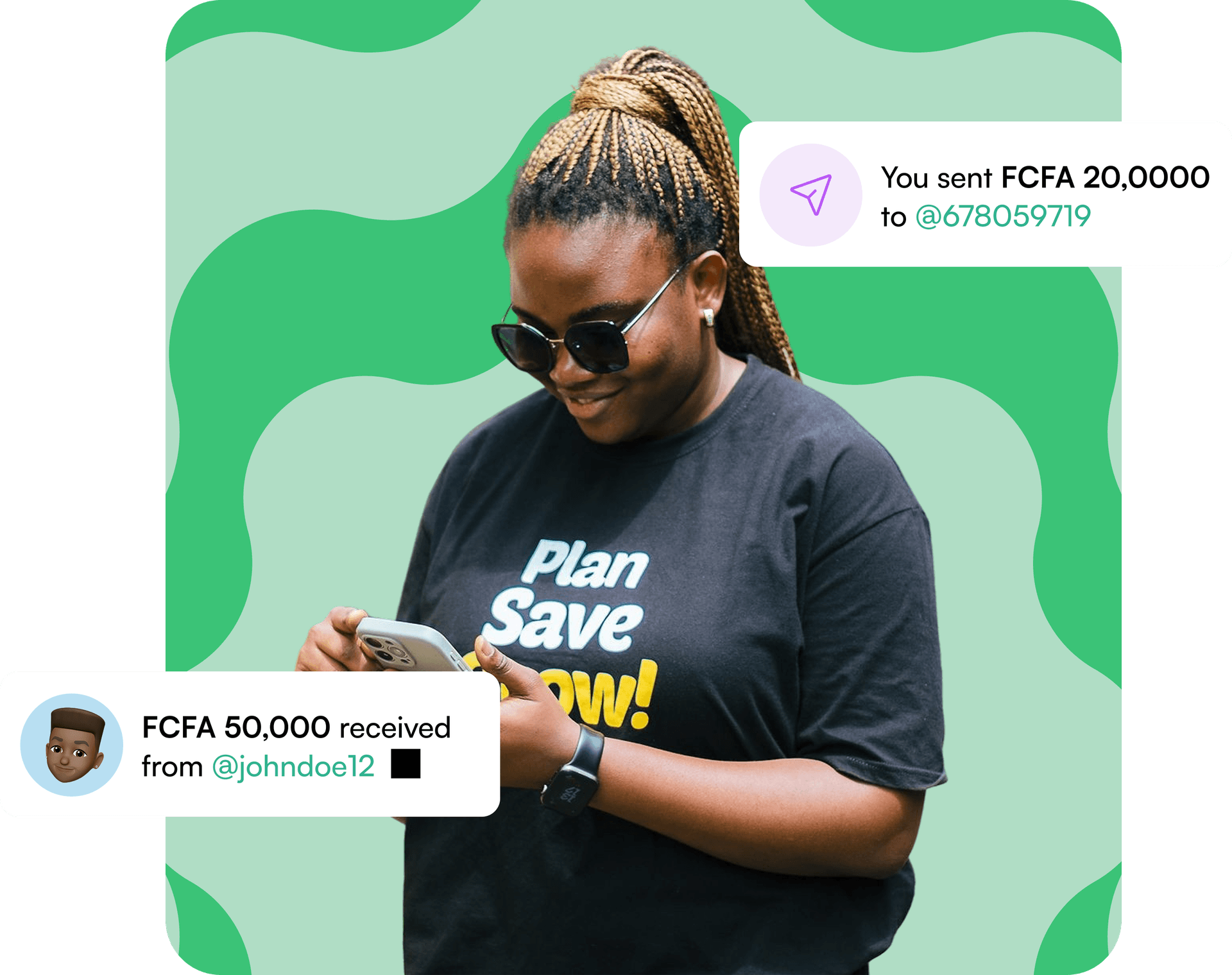 Screenshot of the Nkwa loan application screen on a phone.